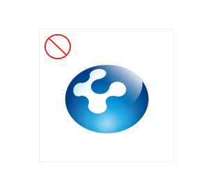 심볼마크의 비례를 변경한 경우의 이미지 예시