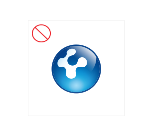 심볼마크 주위에 테두리를 적용한 경우의 이미지 예시