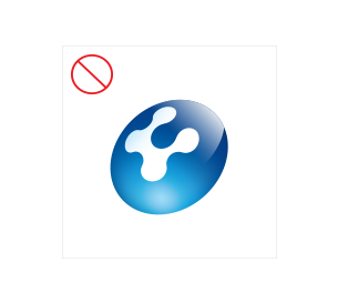 심볼마크의 기울기를 변형한 경우 이미지 예시